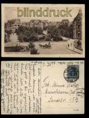 Mlkeim (Ruhr) sw-AK Goetheplatz 1920 (d5696)