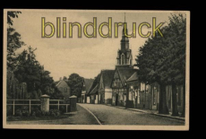 Sassenberg in Westfalen sw-AK Strassenansicht mit Kirche unebraucht (d5495)