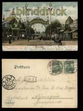 Dsseldorf farb-AK Kunst- u. Gartenbau-Ausstellung 1904 Haupteingang (d5490)