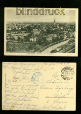 LINGEN sw-AK Panorama vom Wasserturm Feldpost 1917 (d6096)