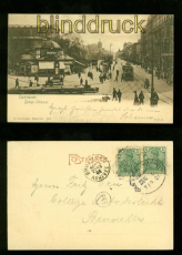 HANNOVER sw-AK Georgstrasse 1901 Bahnpost (d6117)