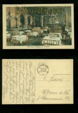 HANNOVER farb-AK Knickmeyers Restaurant 1922 (d6586)
