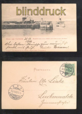 CUXHAVEN sw-AK Einfahrt zum neuen Hafen mit Restaurant Seestern 1899 (d6849)