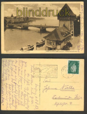 Konstanz am Bodensee sw-AK Rheinbrcke Rheintor (d3087)
