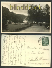 Bad Liebenzell sw-Foto-AK Partie im Kurgarten  (d3115)