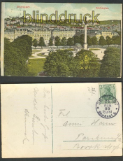 Stuttgart farb-AK Schlossplatz 1909 (d4175)