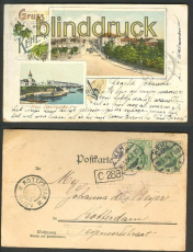 Gruss aus Kehl am Rhein farb-Litho-AK 1904 (d4584)