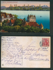 Meersburg am Bodensee farb-AK Gesamtansicht 1919 (d4967)