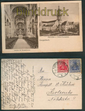 Gengenbach sw-AK Pfarrkirche + Lehrer-Vorseminar 1920 (d4975)