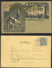 WILHELMSHAVEN farb-AK Mondscheinkarte 1900 (d0195)