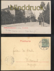 WILHELMSHAVEN sw-Prge-AK Knigstrasse 1902 (d0209)
