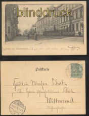 WILHELMSHAVEN sw-AK Gruss aus .... Peterstrasse 1900 (d0210)