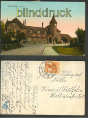 Westerstede farb-AK Kirchenstrasse 1917 (d3225)