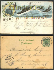 Wilhelmshaven farb-Litho Torpedo-Geschwader 1898 (d3837)