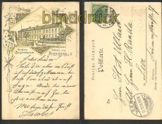 Nienburg farb-Litho-AK knigliche Baugewerksschule 1900 (d4376)