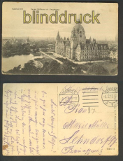 Hannover sw-AK neues Rathaus mit Umgebung 1915 (d4064)