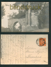 Iburg sw-Foto-AK Kriegerdenkmal mit Tor 1922 (d5101)