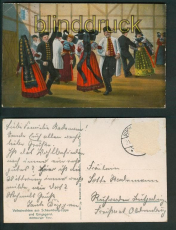 Volkstrachten aus Schaumburg-Lippe farb-AK ca 1920 (d5269)