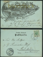Bad Rothenfelde sw-Litho-AK 4 Ansichten 1896 (d5272)