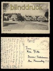 Jever in Oldenburg sw-Foto-AK Markt Feldpost 1939 (d5459)