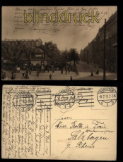 Hannover sw-AK Georgstrasse mit Cafe Krpcke Feldpost 1915 (d5640)
