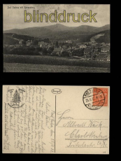 Bad Sachsa mit Ravensberg sw-AK Totalansicht 1922 (d5469)