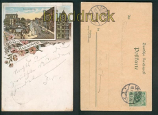 Hannover farb-Litho-AK Georgstrasse und Leibnitzhaus 1896 (d5299)