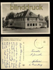 Steinhorst bei Celle sw-AK Jugendheim des Hamburger Fussballverbandes ca. 1950 (d5672)