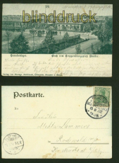 MUNSTER sw-AK Gruss vom Truppenbungsplatz Barackenlager 1902 (d5934)