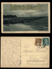 Neukuhren Ostseebad sw-AK Hafen und Seesteg 1927 (d5801)