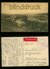 THIAUCOURT sw-AK Totalansicht Feldpost 1917 (d6383)