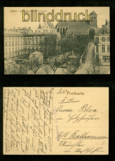 ZABERN sw-AK Schloflgel mit Pfarrkirche Feldpost 1917 (d6365)