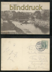 STRASSBURG sw-AK Schiffleutstaden Quai des bateliers 1909 (d7101)