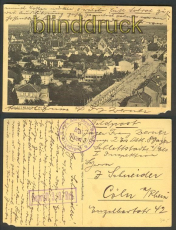 Schlettstadt im Elsass sw-AK Totalansicht Feldpost 1. WK (d4671)