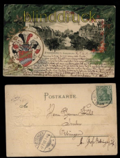 Strassburg farb-Prge-AK Broglieplatz 1903 (d5788)