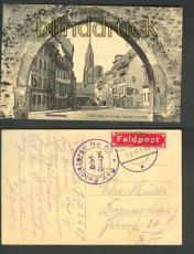 Strassburg sw-AK Goldgiessen Spitaltor 1917  (d4089)