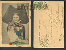 Strassburg farb-AK Elssserin Alscienne 1904 (d4659)