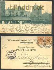 Strassburg sw-AK neues Justizgebude 1899 (d3855)