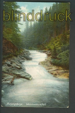 Weisswasserfall farb-AK Riesengebirge 1913 ungebraucht (d3985)