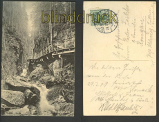Schreiberhau sw-AK Zackelklamm 1909 (d4014)