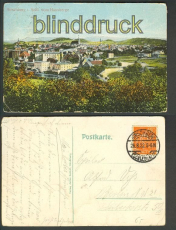 Hirschberg farb-AK vom Hausberge 1922 (d3910)