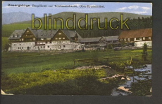 Ober-Krummhbel farb-AK Berghotel Teichmannbaude ungebraucht (d3943)