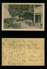 WERDEN- Ruhr sw-AK Restaurant Zur Platte 1922 (d6660)