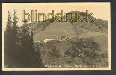 Walberghaus sw-Foto-AK mit Walbergspitze ungebraucht (d4498)