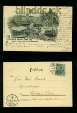 MHLHAUSEN (Bz. Dsseldorf) farb-Litho-AK Pensionat Unserer lieben Frau 1902 (d6654)