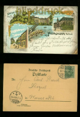 MHLHAUSEN (Bz. Dsseldorf) farb-Litho-AK Hotel zur Post 1900 (d6655)