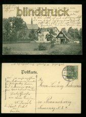 GTERSLOH sw-AK Partie an der katholischen Kirche 1906 (d6782)