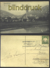 Oberammergau sw-AK Panorma mit Kirche 1910 Bick (d2326)