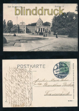 BAD OEYNHAUSEN sw-AK Badehaus IV 1909 (d7246)