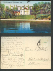 Schlo Berg am Starnberger See farb-AK 1925 (d3124)